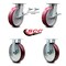 Service Caster 8 Inch Kingpinless Poly on Aluminum Caster Brakes/Swivel Locks 2 Rigid SCC, 2PK SCC-KP30S820-PAR-SLB-BSL-2-R-2 - alternate 3